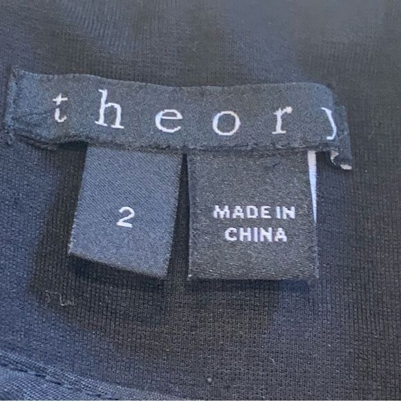 Theory Stila Leather Wrap Mini Skirt Size 2 - Picture 9 of 13